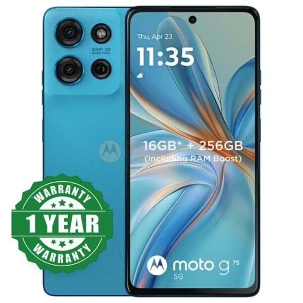 Motorola G75 | 8GB/256GB | 5G Smartphone | | ANDROID | 5000mah BATTERY | 1 YEAR WARRANTY
