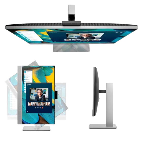HP EliteDisplay E243m 23.8-Inch Screen LED-Lit Monitor Black/Silver - Image 2