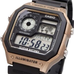 CASIO AE-1200WH-5AV Digital World Time Men’s Watch MODEL