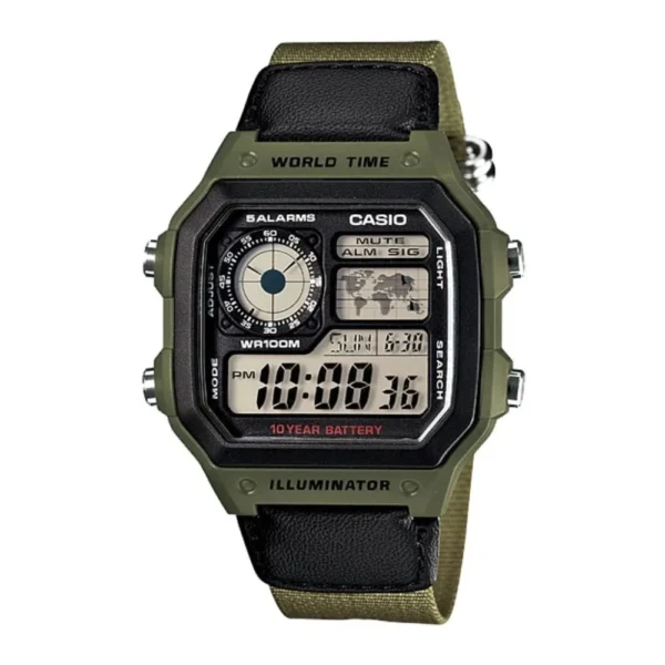 CASIO AE-1200WH-5AV Digital World Time Men’s Watch MODEL - Image 3