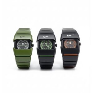 BENLY Design Lumin L7000 Men’s Nike Analogue Watch – Silver – Self-Design Electronic– Sleek Sporty Timepiece