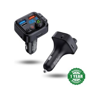 E-Race ULTRA-QUICK FAST CAR ADAPTER | FM TRANSMITER | EC-102 | PD 30W | SIRI | GOOGLE ASSIST | 48W | 1YEAR WARRANTY