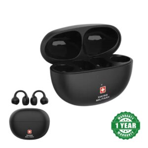 SWISS MILITARY DELTA 6 | OPEN EAR HEADPHONE | AIRBUDS | 1 YEAR WARRANTY | LOW LEGACY GAMING MODE |