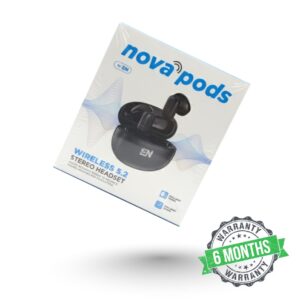 NOVA PODS | AIRBUDS | AIRPOD | WIRELESS 5.2 STEREO HEADSET | 6 MONTH WARRANTY